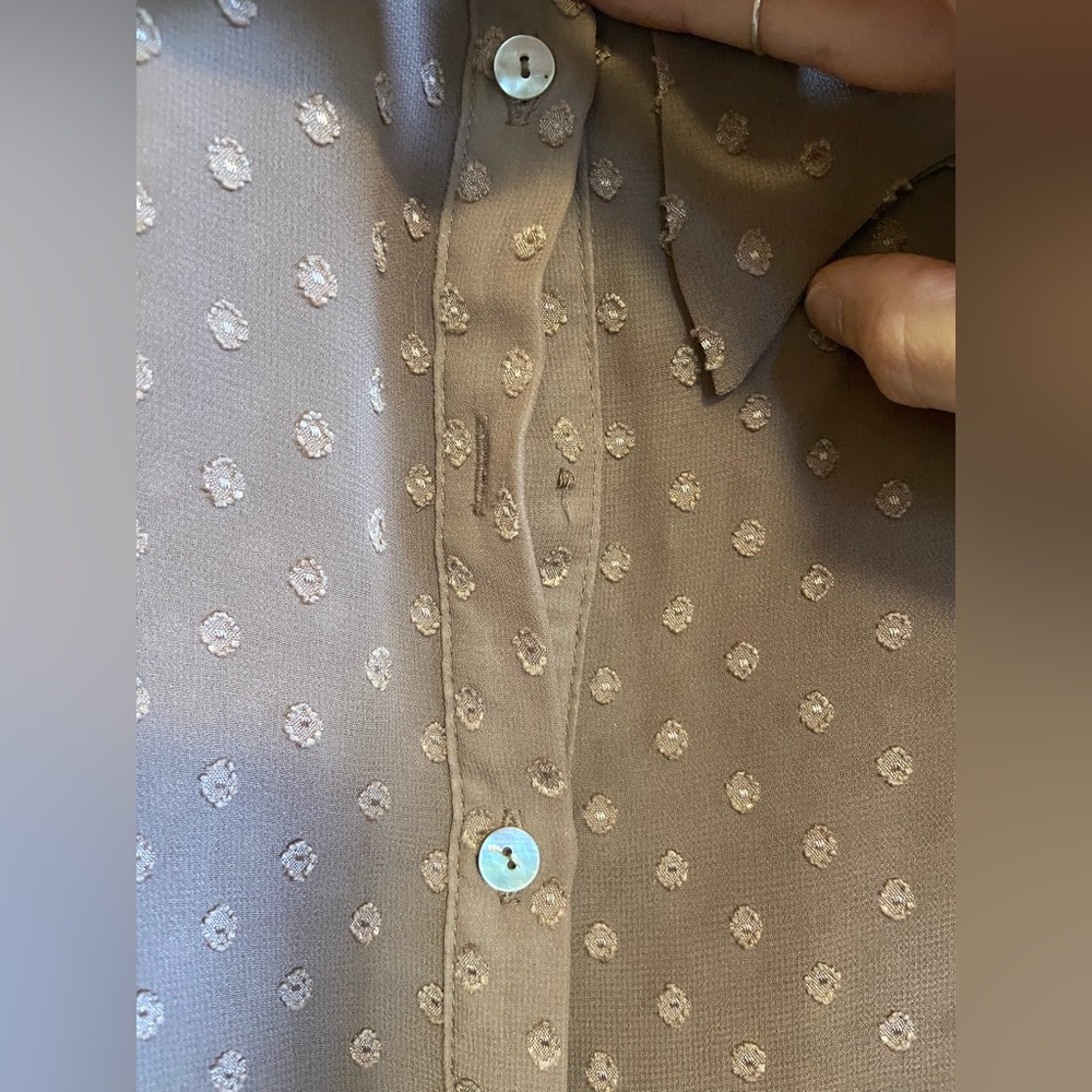 H&M Ruffle Neck Button-Up Tank - Picture 12 of 12